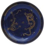 Grande medalhão circular em porcelana chinesa 