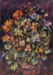 <B>SÉRGIO TELLES</B><BR>(1936)<BR>Vaso de Flores<BR>Óleo s/ tela<BR>Ass. csd<BR>80 x 60 cm