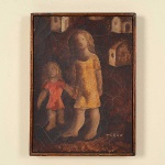 <b>TERUZ, ORLANDO</b><br>(1902-1984)<br>Crianças<br>Óleo s/ tela<br>Ass. cid<br>22 x 16 cm